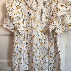 Flower blouse (Large) brand new